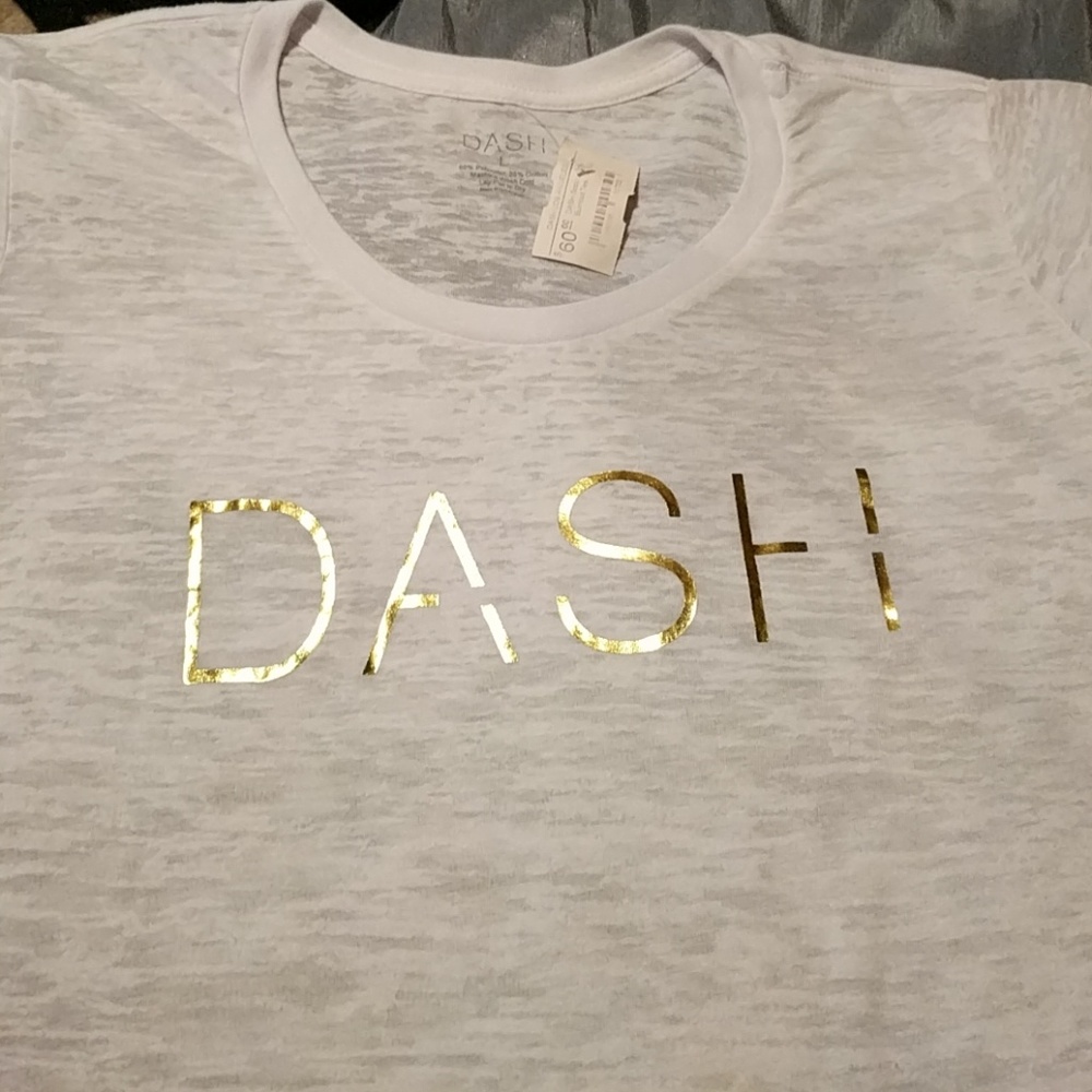 White Dash Tee